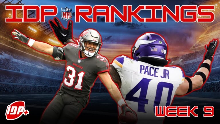 HOT NFL Week 9 IDP Rankings: Expert Start/Sit Fantasy Football Advice!