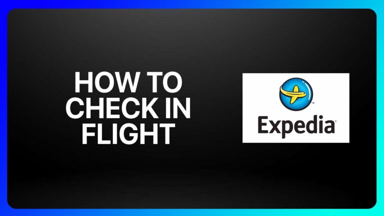 How To Check In Flight With Expedia Tutorial