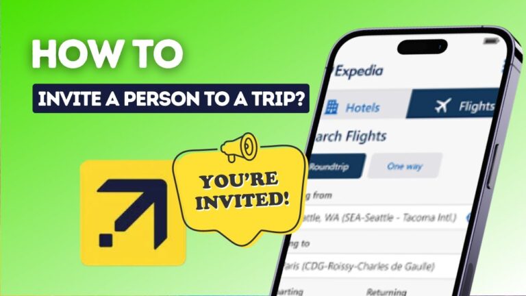 How to invite a person to a trip in Expedia?